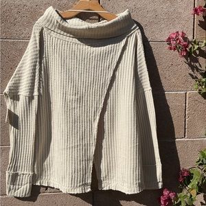 NWT Free People Juicy Long Sleeve Ribbed Thermal Top Size Extra Small